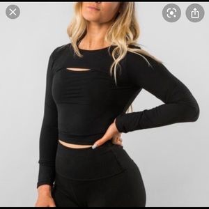 Alphalete keyhole long sleeve